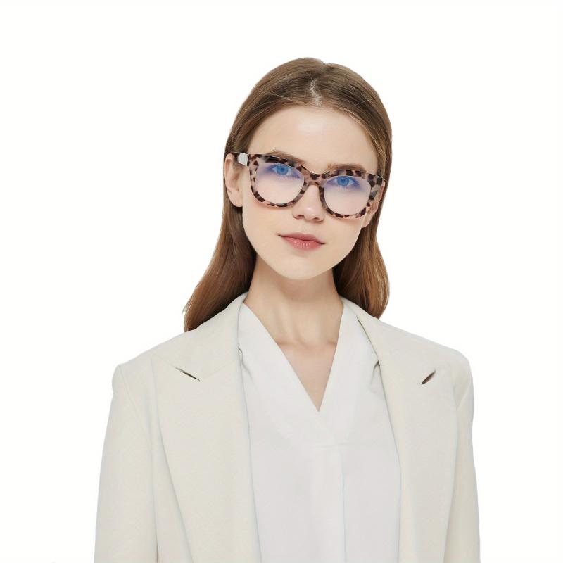 Oversized Reading Glasses Women Light Blocking Computer Spring Hinge Readers