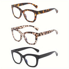 Oversized Reading Glasses Women Light Blocking Computer Spring Hinge Readers
