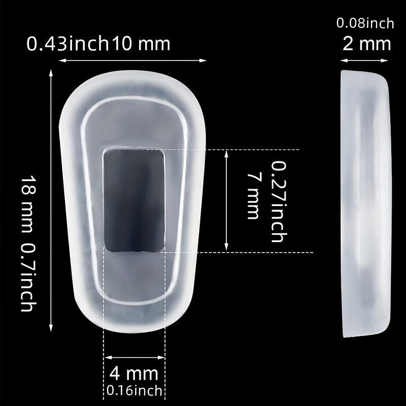 4 Pairs Silicone Nose Pads Eyeglasses Accessories
