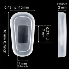 4 Pairs Silicone Nose Pads Eyeglasses Accessories