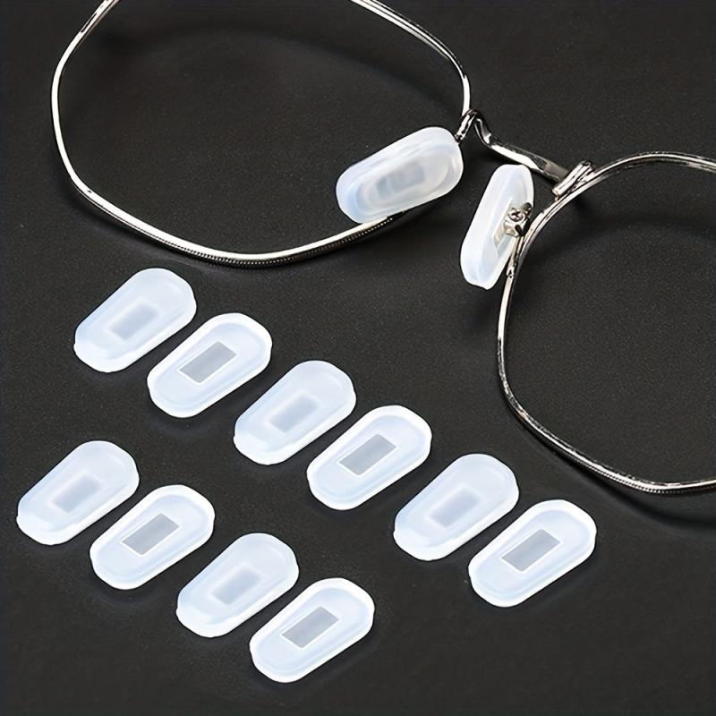 4 Pairs Silicone Nose Pads Eyeglasses Accessories
