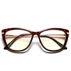 Random Printing Block Metal Frame Reader Glasses with Spring Hinges