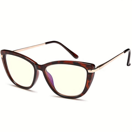Random Printing Block Metal Frame Reader Glasses with Spring Hinges
