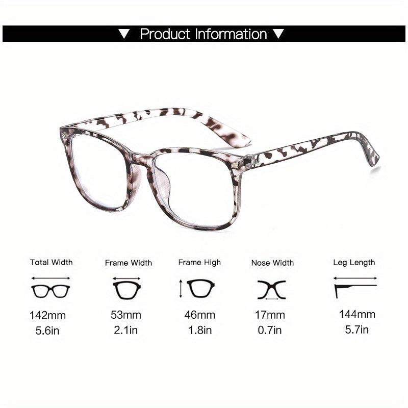 Clear Lens Light Blocking Glasses for Eye Fatigue & UV Glare