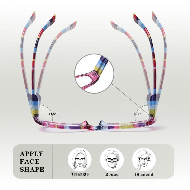 1pc Reading Glasses Fruit Stripe Gum Readers Pattern Random