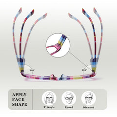 1pc Reading Glasses Fruit Stripe Gum Readers Pattern Random
