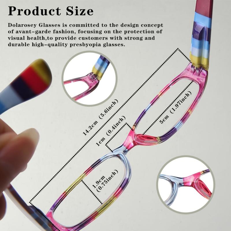 1pc Reading Glasses Fruit Stripe Gum Readers Pattern Random