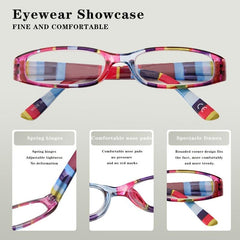 1pc Reading Glasses Fruit Stripe Gum Readers Pattern Random