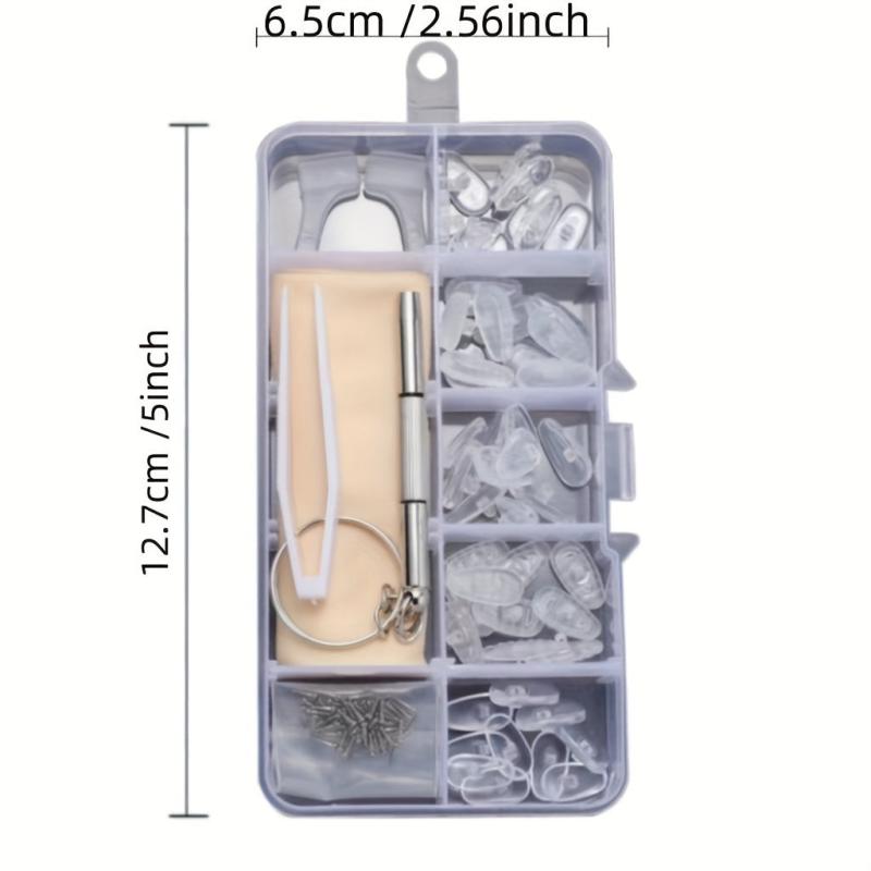 Glasses Accessories: Nose Pads, Screw Lock, Repair Kit