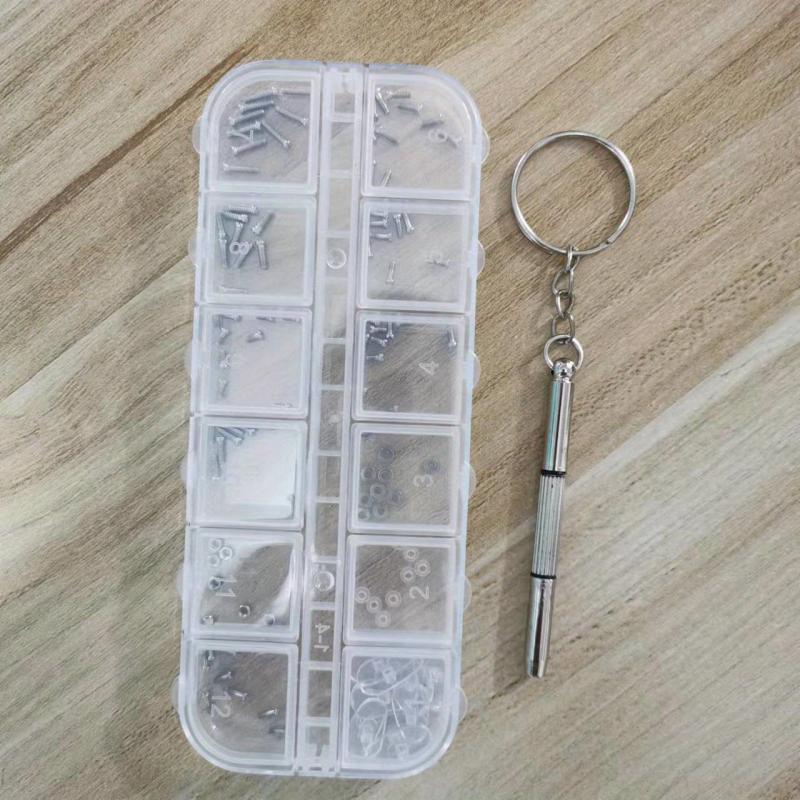 Eyeglasses Repair Kit Eyeglass Screws and Screwdriver for Glasses Sunglass