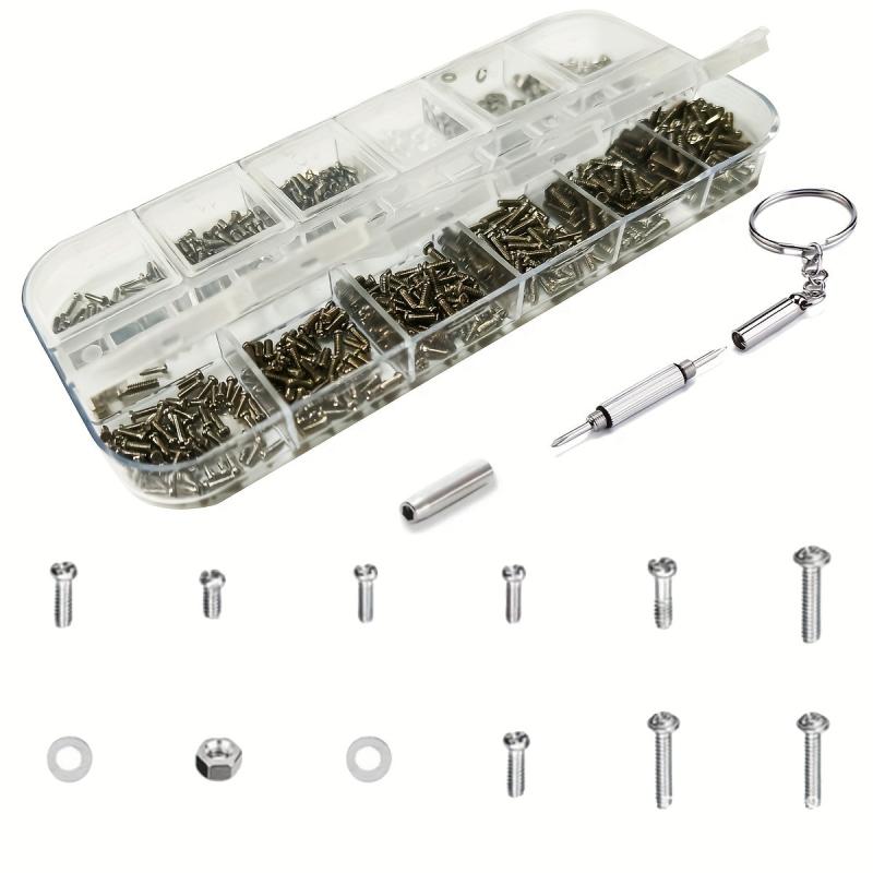 Eyeglasses Repair Kit Eyeglass Screws and Screwdriver for Glasses Sunglass