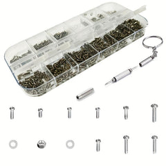 Eyeglasses Repair Kit Eyeglass Screws and Screwdriver for Glasses Sunglass