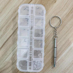 Eyeglasses Repair Kit Eyeglass Screws and Screwdriver for Glasses Sunglass