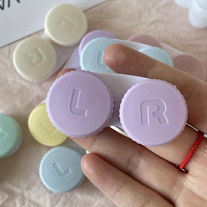 1pc Candy Colored Lens Box Double Linked Box Beauty Pupil Storage Box