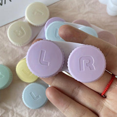 1pc Candy Colored Lens Box Double Linked Box Beauty Pupil Storage Box