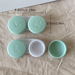 1pc Candy Colored Lens Box Double Linked Box Beauty Pupil Storage Box