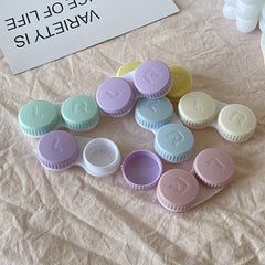 1pc Candy Colored Lens Box Double Linked Box Beauty Pupil Storage Box