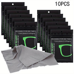 10pcs Reusable Anti Fog Wipes Glasses Pre moistened Antifog Lens Cloth