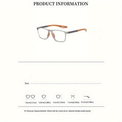 Sports Style Reading Glasses Light Resistant Funky Glasses