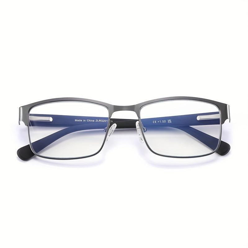 Light Blocking Glasses Rectangular Frame Computer Eyeglasses
