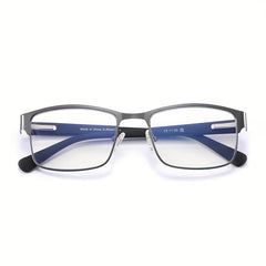 Light Blocking Glasses Rectangular Frame Computer Eyeglasses