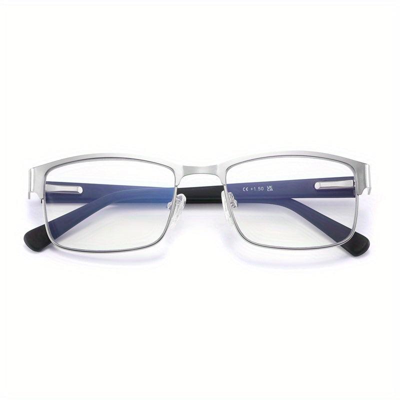 Light Blocking Glasses Rectangular Frame Computer Eyeglasses