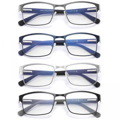 Light Blocking Glasses Rectangular Frame Computer Eyeglasses