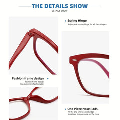 Women's Light Blocking Computer Readers Anti Glare Eyeglasses