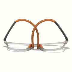 Stylish Silicone Anti Slip Reading Glasses with PU Leather Covers