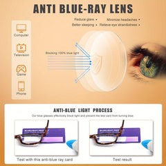 Anti Light Presbyopia Glasses With Spring Hinges Computer Game Reader