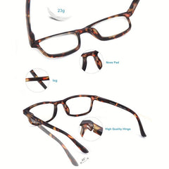 Anti Light Presbyopia Glasses With Spring Hinges Computer Game Reader