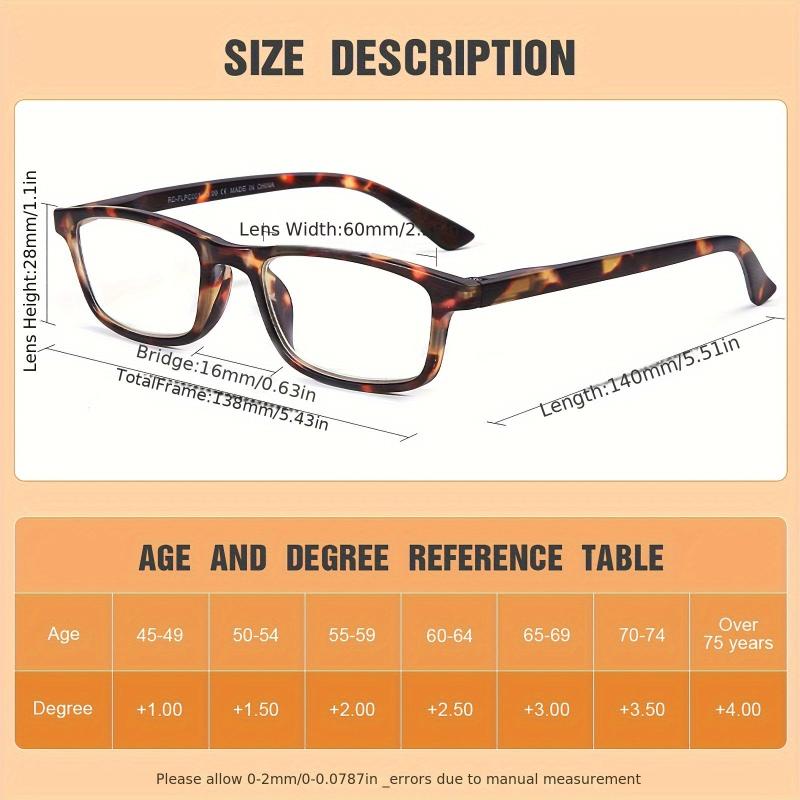 Anti Light Presbyopia Glasses With Spring Hinges Computer Game Reader