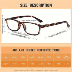 Anti Light Presbyopia Glasses With Spring Hinges Computer Game Reader