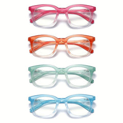 Women's Spring Hinged Light Blocking Reading Glasses