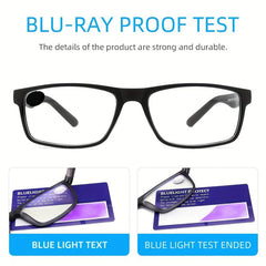 Light Blocking Reading Glasses Computer Gaming Eye Glasses Men Women