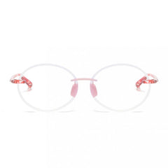 Colorful Rimless Frame Reading Glasses for Elderly Men Women