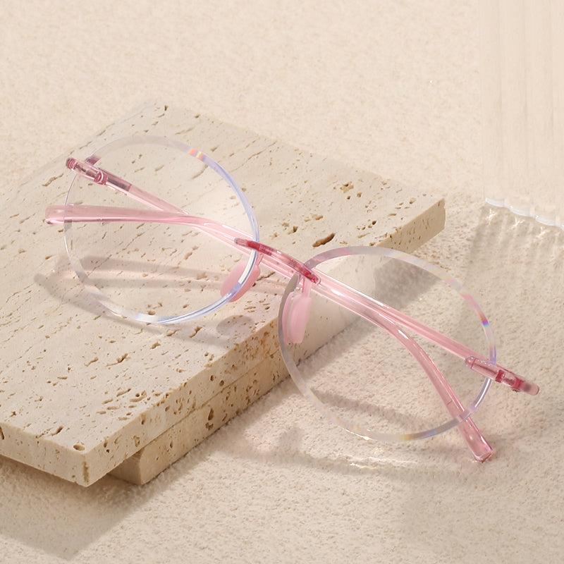 Colorful Rimless Frame Reading Glasses for Elderly Men Women