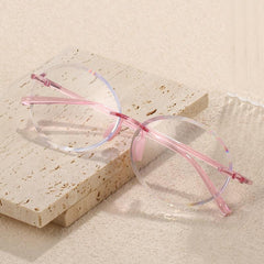 Colorful Rimless Frame Reading Glasses for Elderly Men Women