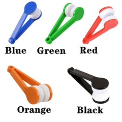 5pc Glasses Cleaning Kit Microfiber Cloth Brush & More Spotless Eyeglasses