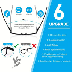 Men's Retro Reading Glasses Anti UV Ray Glare