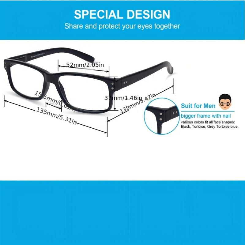 Men's Retro Reading Glasses Anti UV Ray Glare