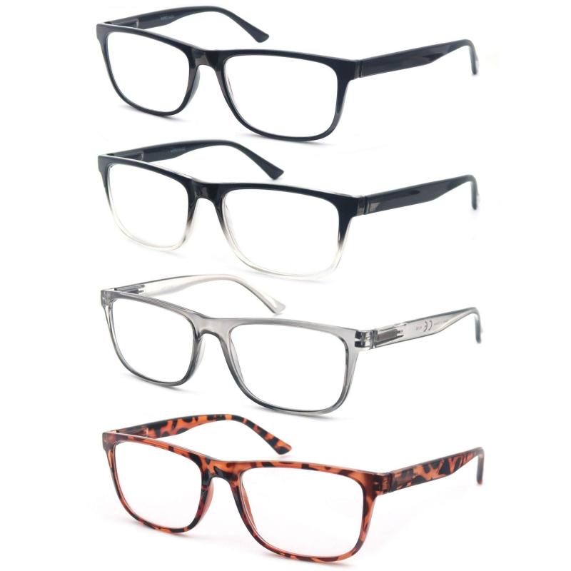 Oversized Square Readers Light Blocking Glasses