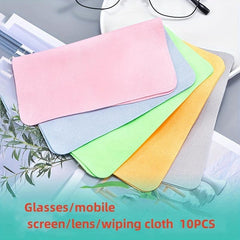 10pcs Deer Velvet Eyewear Cloth for Phone Screen & Camera Lens