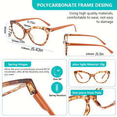 Sunlgasses Reading Glasses for Women with Spring Hinges