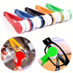 1pc Eyeglass Microfiber Cleaner Brush Portable Mirror Cloth Glasses Wipe