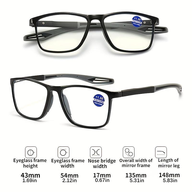 Ultralight Light Blocking Reading Glasses TR90 High definition Men and Women