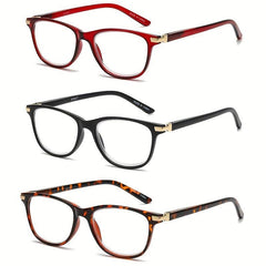 Stylish Unisex Reading Glasses Spring Hinges Full Frame Plastic Glasses