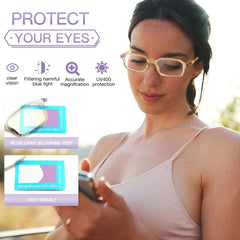 Clear Jelly Light Blocking Reading Glasses For Men And Women