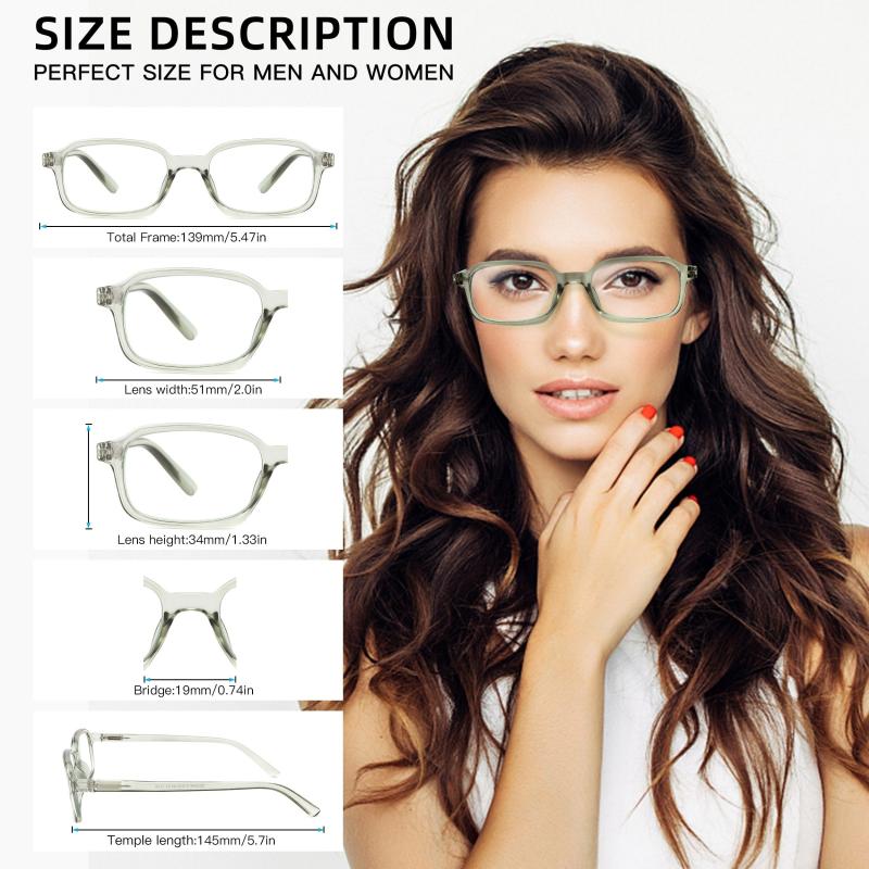 Clear Jelly Light Blocking Reading Glasses For Men And Women