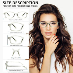 Clear Jelly Light Blocking Reading Glasses For Men And Women